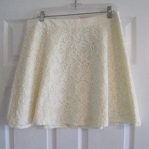 THE LIMITED IVORY LACE SKIRT 14 NWT $69.95